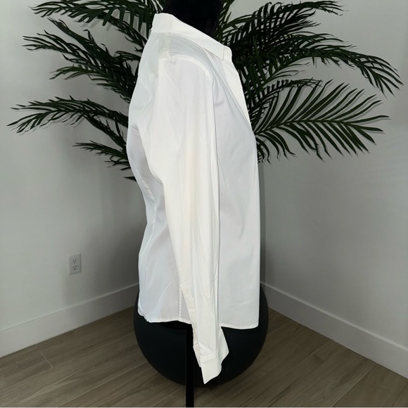 Theory White Button Down Medium - Picture 2 of 5